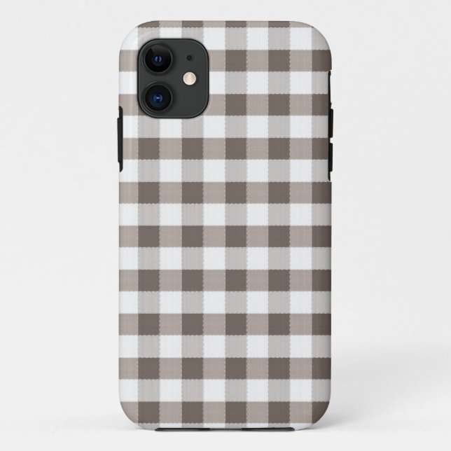 Brown Table Cloth Pattern Case-Mate iPhone Case (Back)