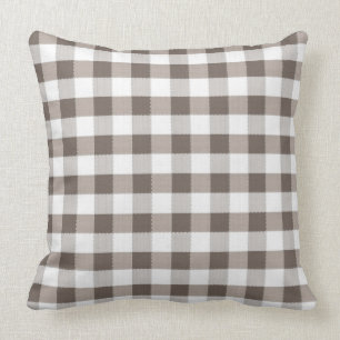 Brown Table Cloth Pattern Cushion