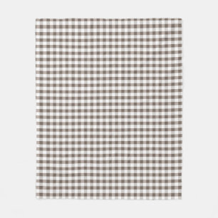 Brown Table Cloth Pattern Fleece Blanket