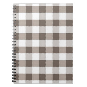 Brown Table Cloth Pattern Notebook