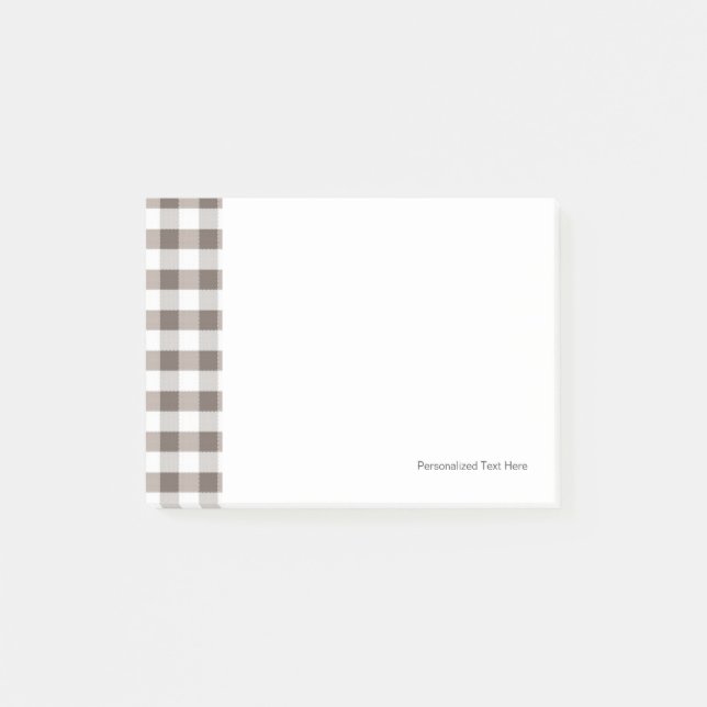 Brown Table Cloth Pattern Post-it Notes (Front)