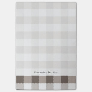 Brown Table Cloth Pattern Post-it Notes