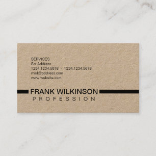 Brown tan carbon style business card