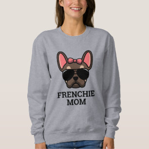 Brown Tan Female French Bulldog Frenchie Dog Mum Sweatshirt