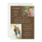 Brown Tan Photo Block Post Wedding Invitation