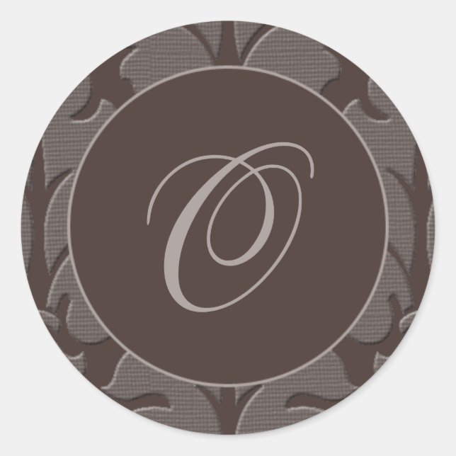 Brown Tapestry Sticker (Front)