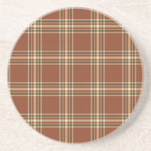 Brown Tartan Coaster