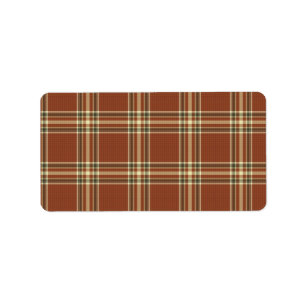 Brown Tartan Labels