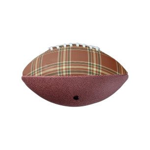 Brown Tartan Mini Football American Football