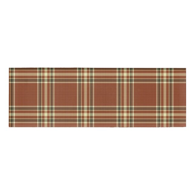 Brown Tartan Name Tag (Front)