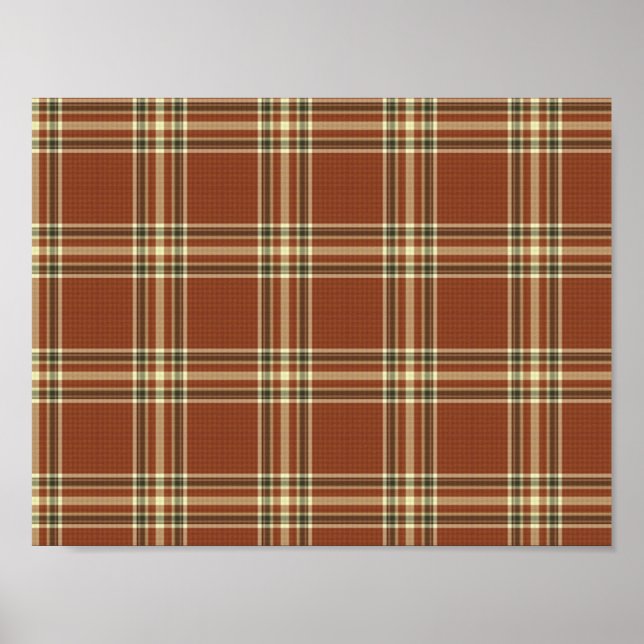 Brown Tartan Poster (Front)