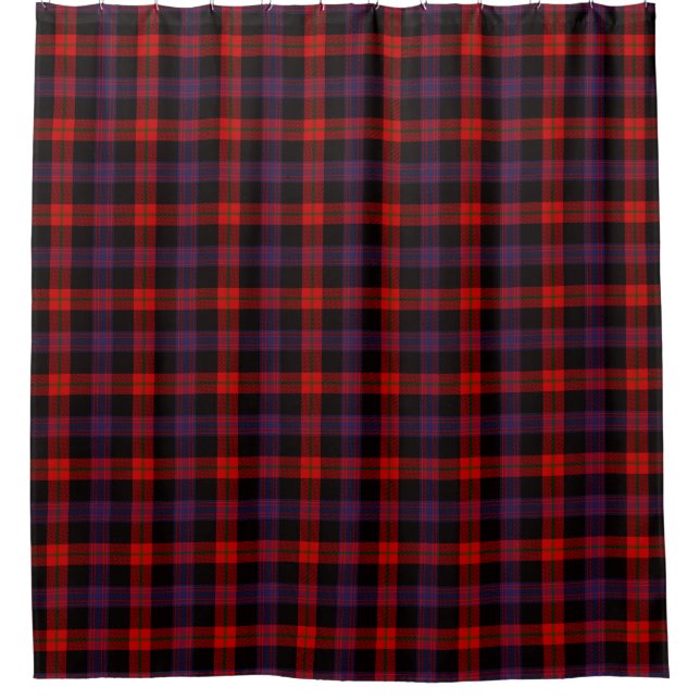 Brown Tartan Shower Curtain (Front)