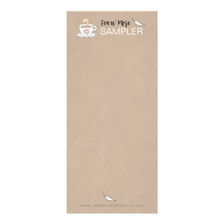 Brown Tea Sample Pack Business Giveaways Rack Card