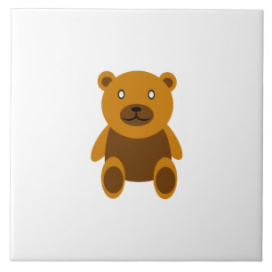 Brown teddy bear clipart tile