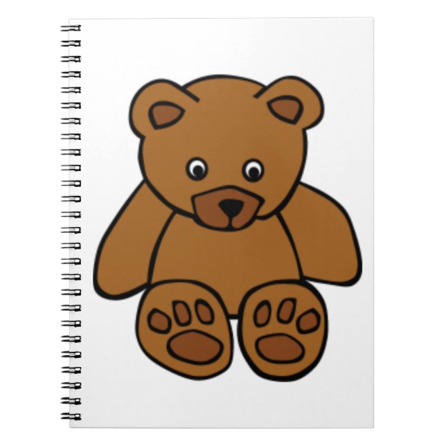 Brown Teddy Bear Notebook (Front)
