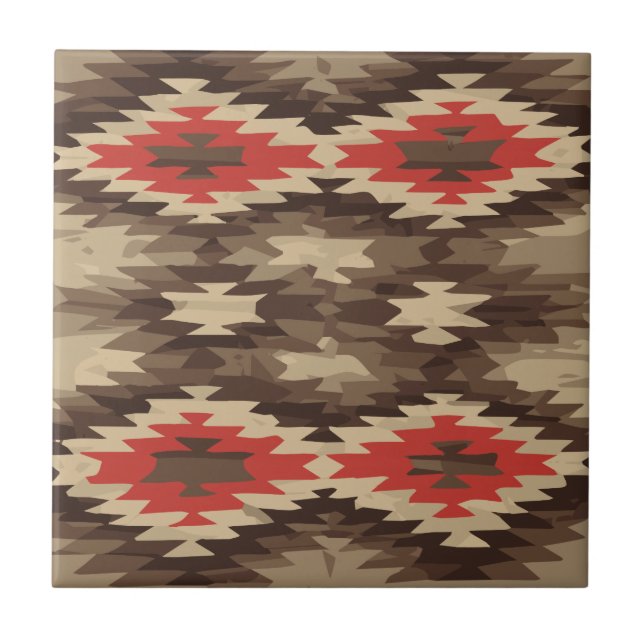 Brown/Terra Cotta Pattern Tile (Front)