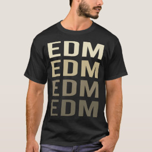 Brown Text EDM T-Shirt