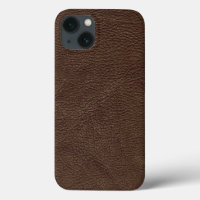 Brown Textured Leather