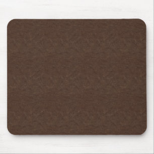 Brown Textured Leather Mouse Mat