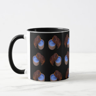 Brown Thirsty Guinea Pigs, Mug