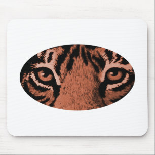 Brown Tiger Eyes The MUSEUM Zazzle Gifts Mouse Mat