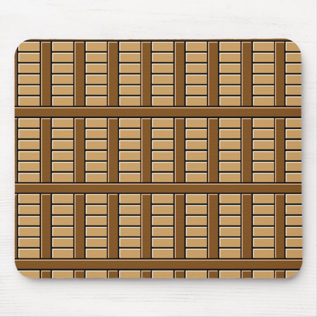 Brown Tiles Mouse Mat (Front)