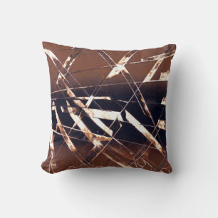 Brown to Black Abstract Cushion