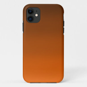 Brown to Orange Fade iPhone 11 Case