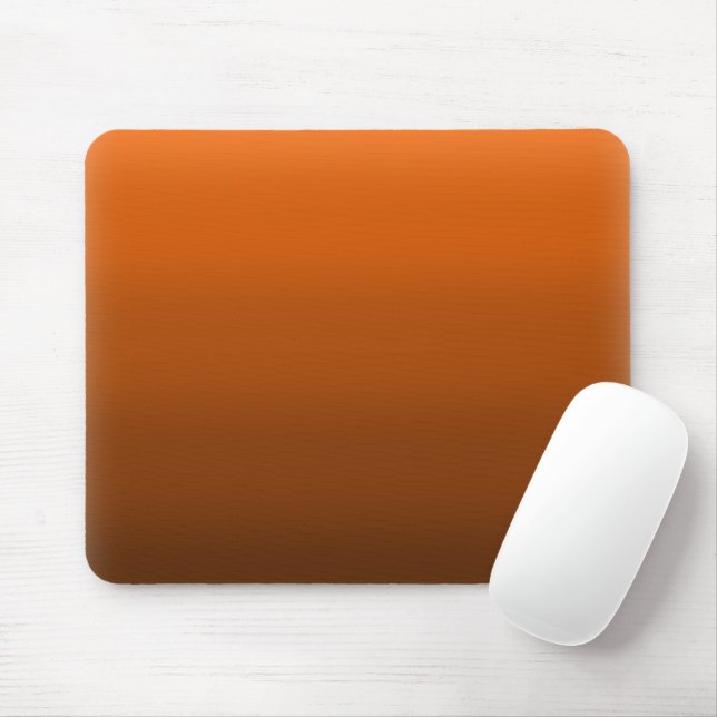 Brown to Orange Fade  Mouse Mat (With Mouse)
