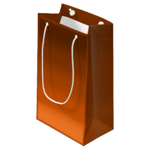 Brown to Orange Fade  Small Gift Bag