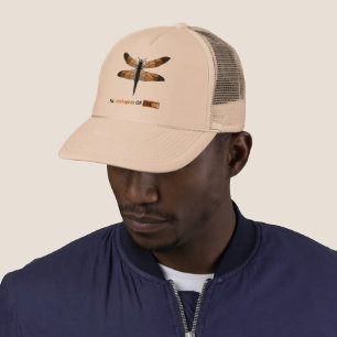 Brown-tone Dragonfly Trucker Hat