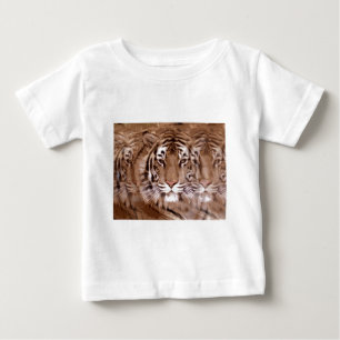Brown Tones Tiger Face Baby T-Shirt