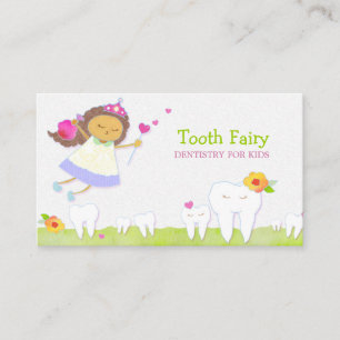 Brown Tooth Fairy Paediatrics Dentists Business Card