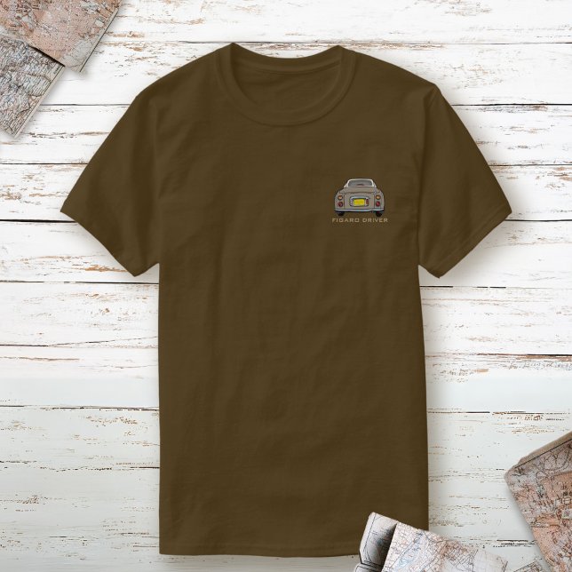 Brown Topaz Mist Figaro Driver Name Figarations T-Shirt (Topaz Mist Pocket Figaro Driver Shirt just for you)