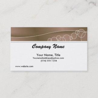 Brown Topper Business Cards