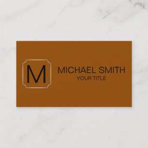 Brown (traditional) colour background business card