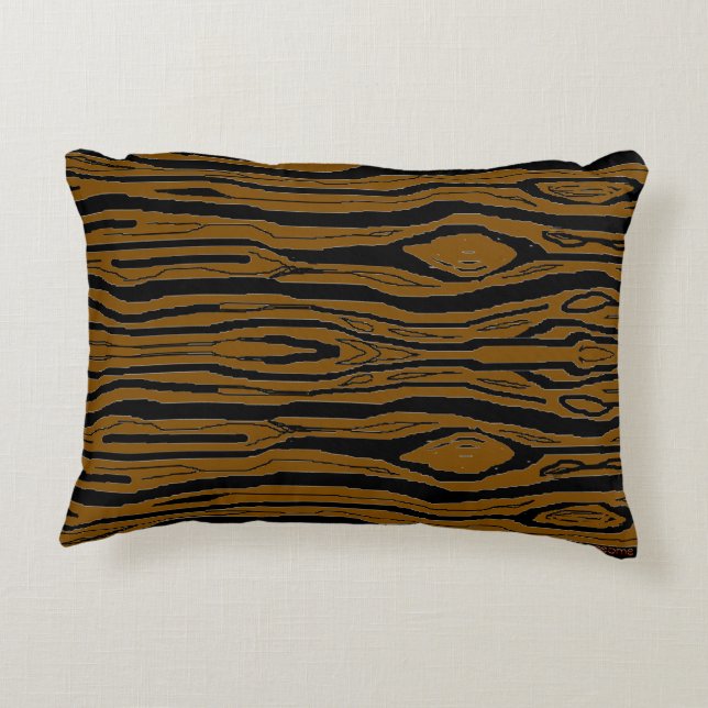 Brown Tree Bark   Decorative Cushion (Back)