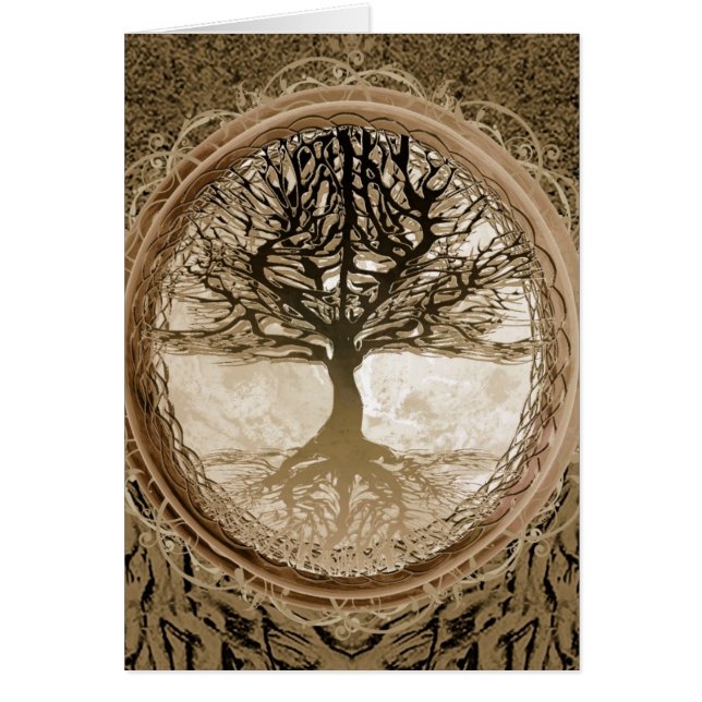 Brown Tree of Life Pattern (Front)
