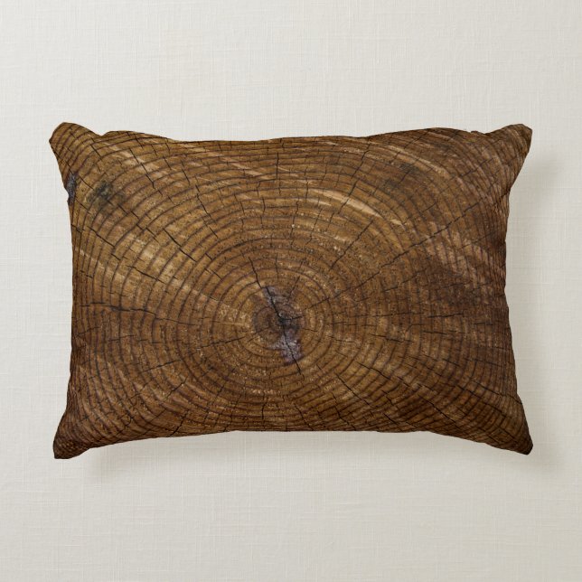 Brown tree trunk decorative cushion (Front)