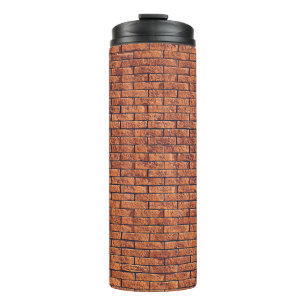 Brown tree trunk thermal tumbler
