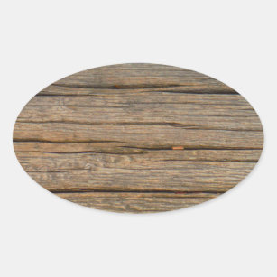brown tree wood  close up oval sticker