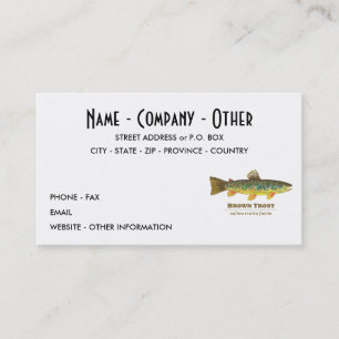 Brown Trout Business Card