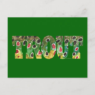 Brown Trout Design Postcard