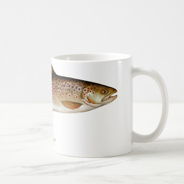 Brown Trout Fish Coffee Mug (Right)