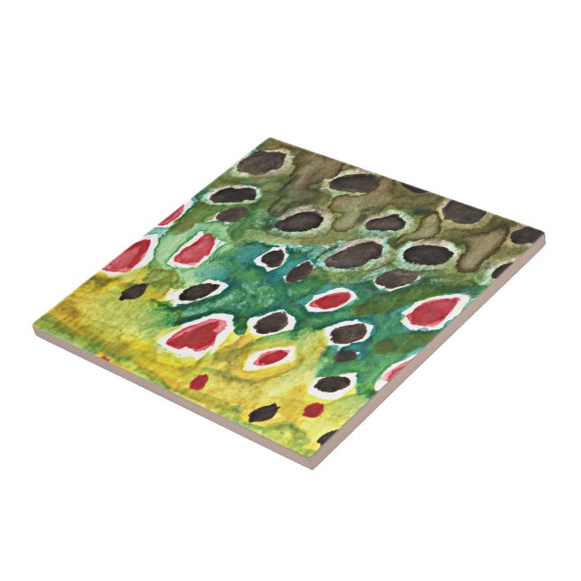 Brown Trout Fish Tile (Side)