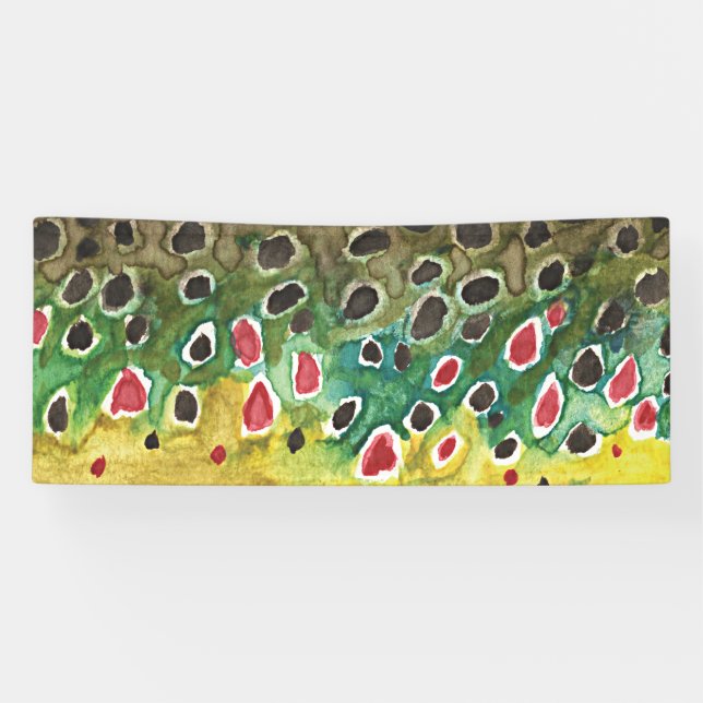 Brown Trout Fishing Banner (Horizontal)