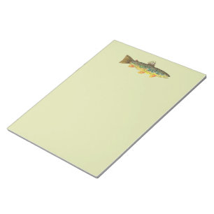 Brown Trout Fishing Notepad
