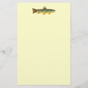 Brown Trout Fishing Stationery