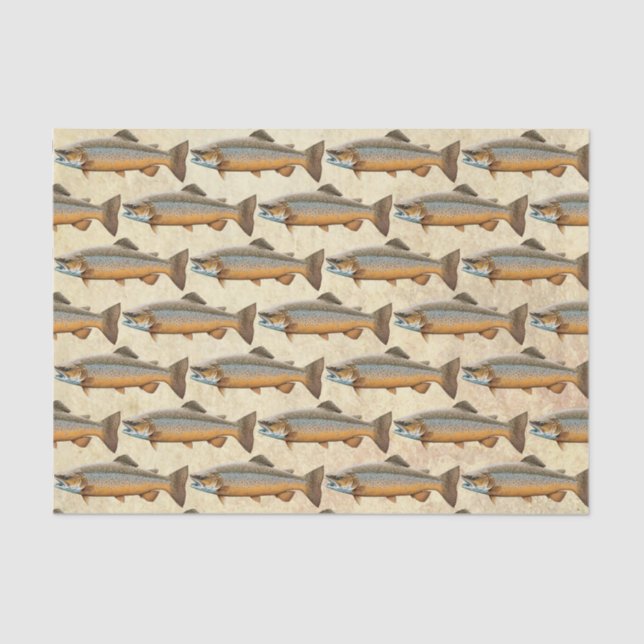 Brown Trout Fishing Tissue Paper (Front)