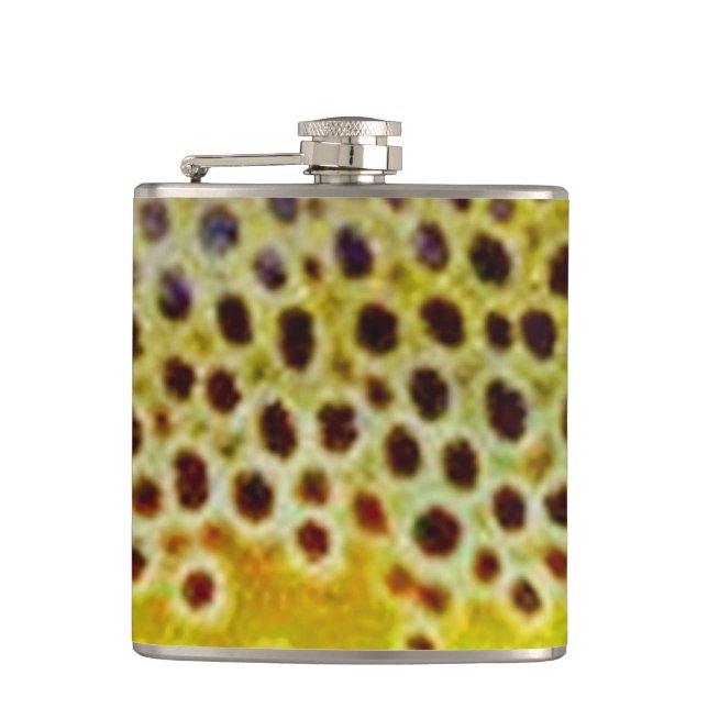 Brown Trout Flask by Patternwear© (Front)